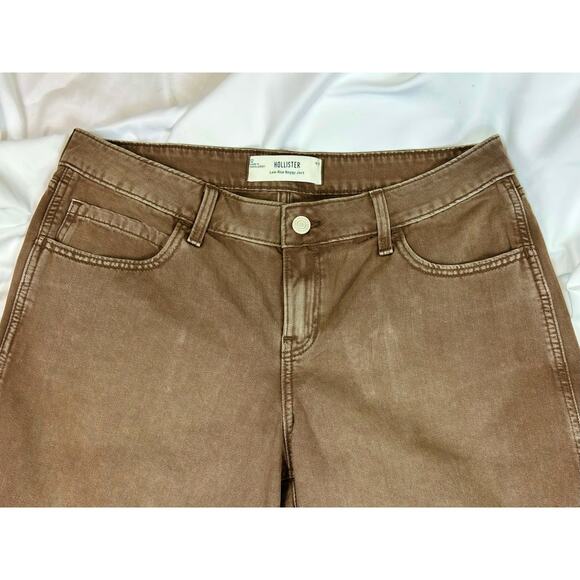Hollister Low Rise Baggy Jorts in Khaki Brown size 12 - Picture 5 of 12